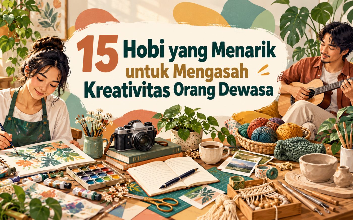 hobi - 15 Hobi yang Menarik untuk Mengasah Kreativitas Orang Dewasa