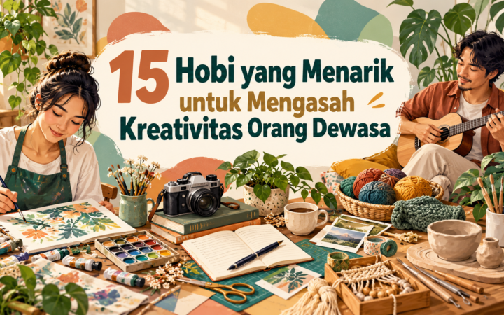 hobi - 15 Hobi yang Menarik untuk Mengasah Kreativitas Orang Dewasa