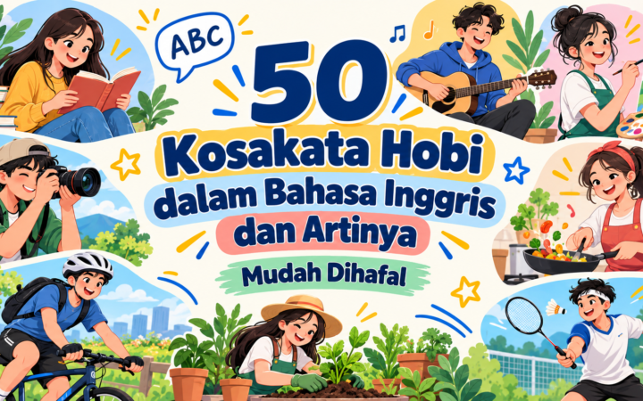 hobi - 50 Kosakata Hobi dalam Bahasa Inggris dan Artinya, Mudah Dihafal