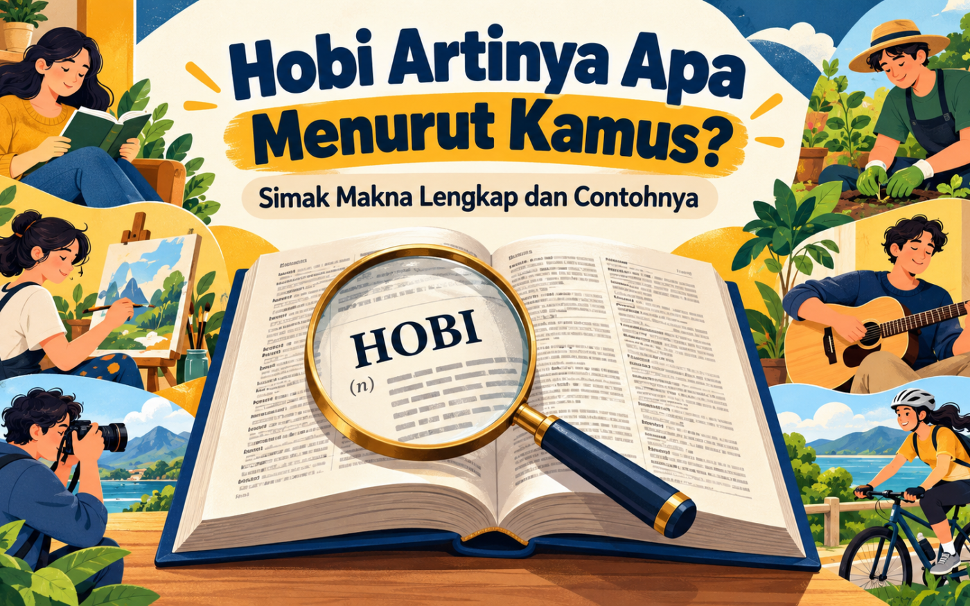 hobi - Hobi Artinya Apa Menurut Kamus? Simak Makna Lengkap dan Contohnya