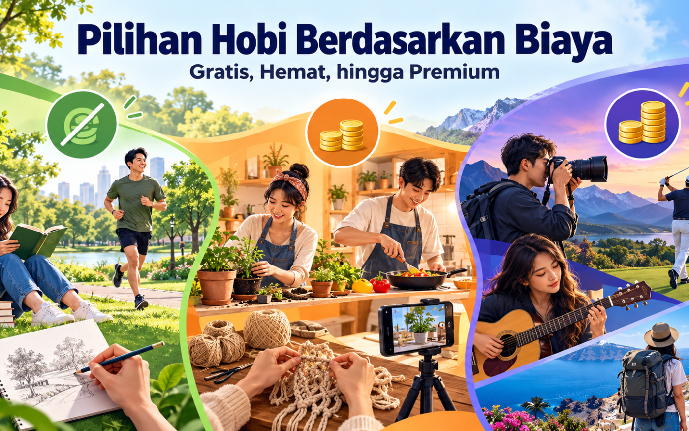 hobi - Pilihan Hobi Berdasarkan Biaya: Gratis, Hemat, hingga Premium