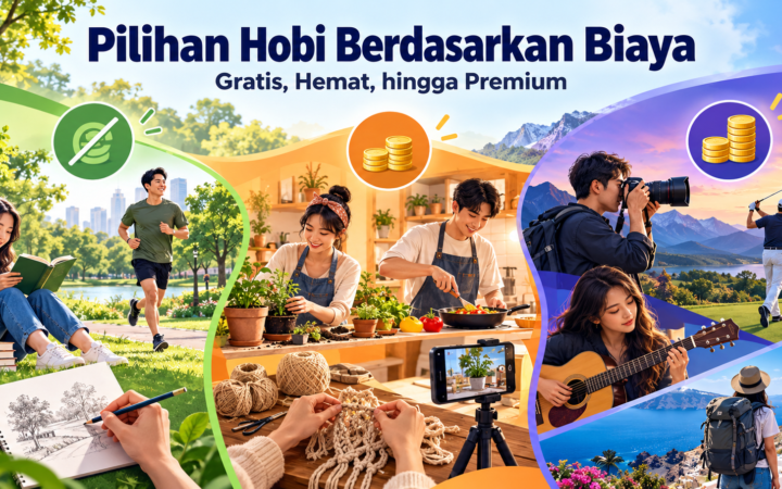 hobi - Pilihan Hobi Berdasarkan Biaya: Gratis, Hemat, hingga Premium