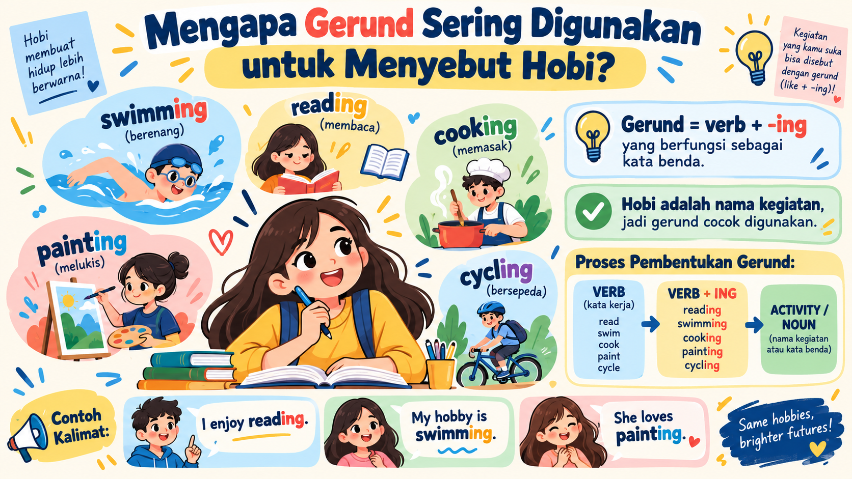 Mengapa Gerund Sering Digunakan untuk Menyebut Hobi? - hobi