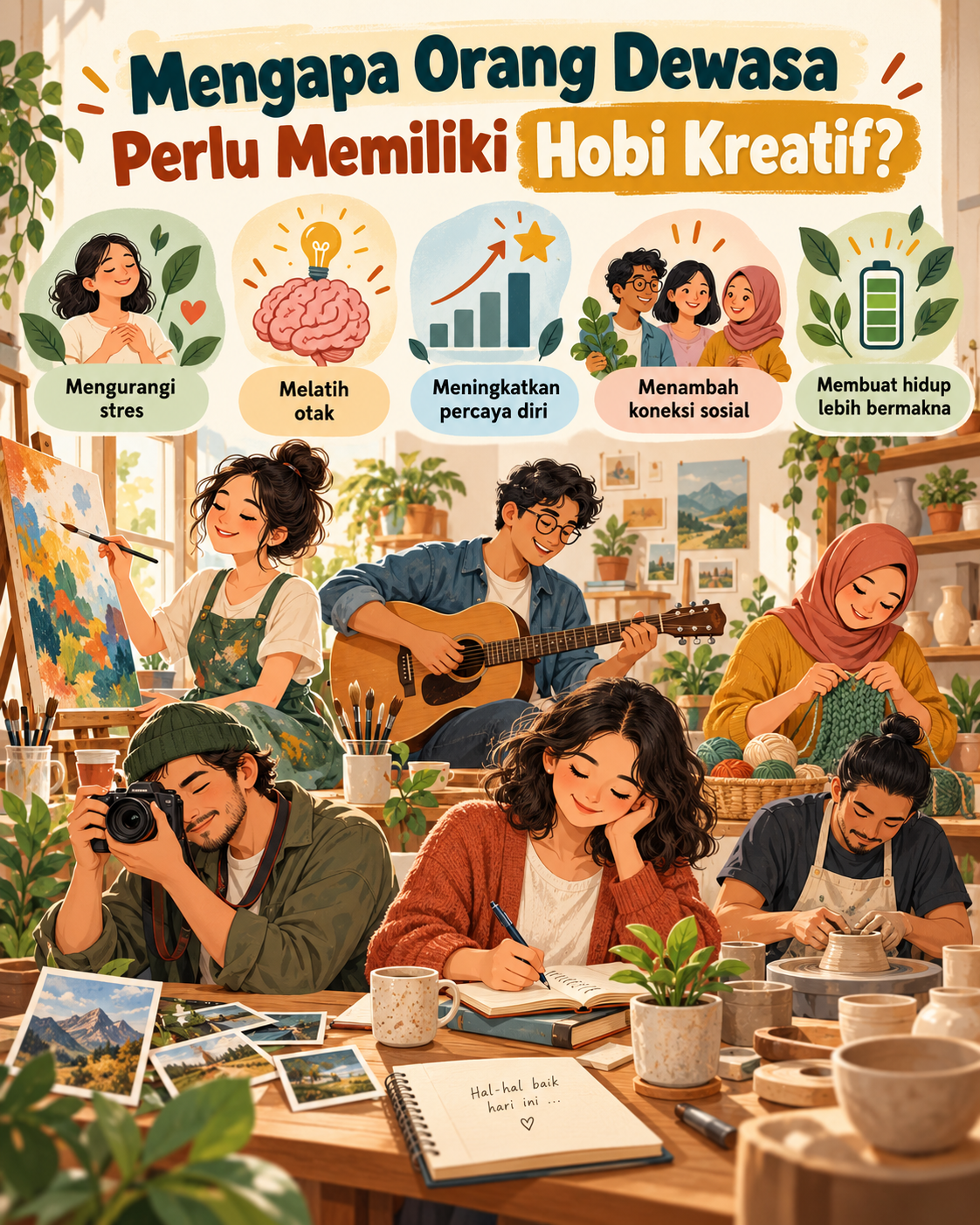 Mengapa Orang Dewasa Perlu Memiliki Hobi Kreatif? - hobi