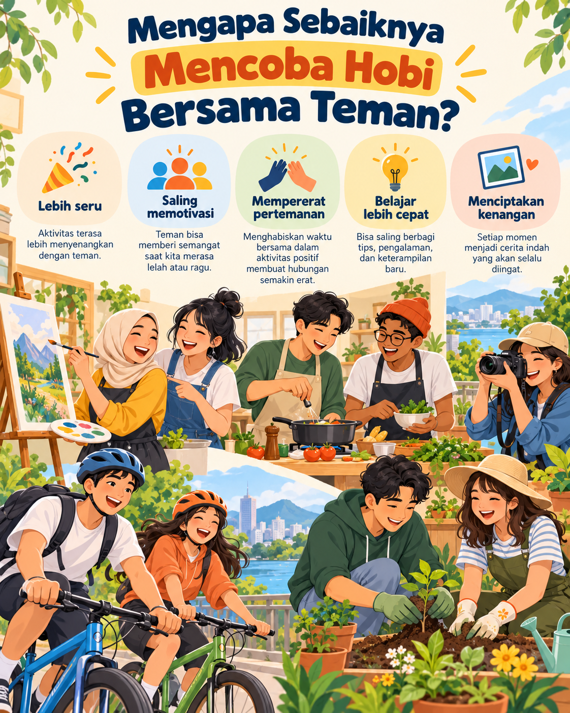 Mengapa Sebaiknya Mencoba Hobi Bersama Teman? - hobi