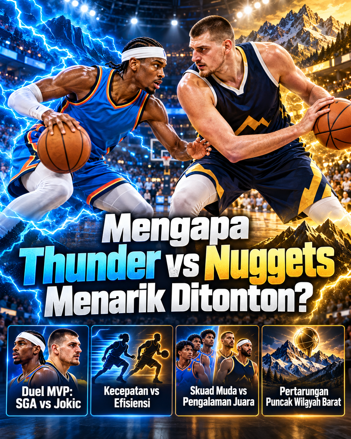 Mengapa Thunder vs Nuggets Menarik Ditonton? - thunder